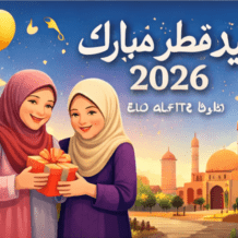 تهنئة عيد الفطر لأختي 2026