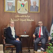 سلطة جودة البيئة تبحث مع القنصلية الليتوانية تعزيز التعاون وتطوير مشروع التوأمة