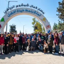 بالصور: بلدية رام الله تطلق تسمية مسار "كمال شمشوم" الرياضي