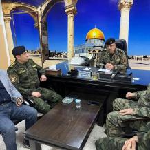 بالصور| قائد قوات الأمن الوطني اللواء العبد إبراهيم خليل يجري زيارة تفقدية لقيادة منطقة الخليل