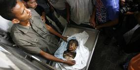 خانيونس : استشهاد الطفل معتز الشواف 6 سنوات