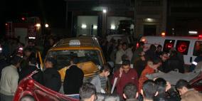 حادث سير بقرب مفرق ايتسهار شارع حواره نابلس الرئيسي