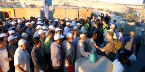 معبر قلنديا صباح اليوم اخر جمعة من شهر رمضان المبارك