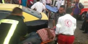 6 اصابات في حادث سير جنوب نابلس