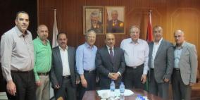 وزير الاشغال العامة والاسكان يزور غرفة تجارة نابلس ويلتقي مجلس ادارتها