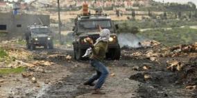 إصابة 6 اطفال بالاختناق ومواطن بالرصاص الحي خلال قمع مسيرة كفر قدوم