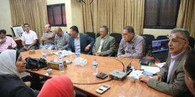 محافظ طولكرم عصام أبو بكر يلتقي أعضاء مجلس بلدي عتيل