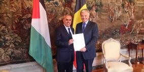 الفرا يقدم اوراق اعتماده سفيراً فوق العادة لوزير خارجية بلجيكا