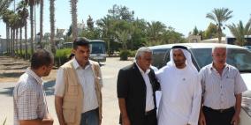 الوفد الرابع من هيئة الهلال الاماراتي يصل غزة لمتابعة برنامجه الاغاثي