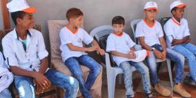 بالصور: افتتاح المخيمات الصيفية لأبناء الأسرى بغزة