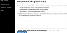 "Deep Grammar" للتحقق النحوي من النصوص الإنجليزية