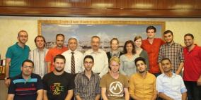 جامعة النجاح تستقبل الطلبة المتدربين من المنظمة الدولية لتبادل تدريب الطلبة IAESTE