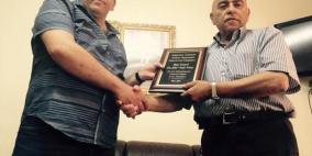 الاتحاد الرياضي الفلسطيني الامريكي يكرم مسالمة ونعيرات والمتولي