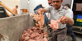 ضبط وإتلاف دجاج لاحم ومواد غذائية فاسدة في بيت لحم