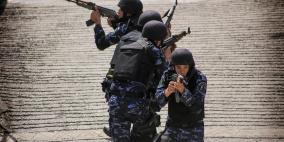 استعراض لأفراد الشرطة الخاصة الفلسطينية في رام الله