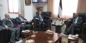 نائب محافظ قلقيلية يلتقي القائم بأعمال المدير العام لبنك القدس والوفد المرافق له
