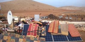 في موقع الحديدية في الاغوار الشمالية قوات الاحتلال  تستهدف مضارب ابو صقر واولاده