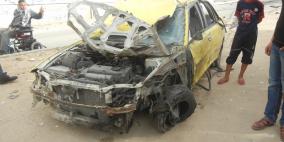 سيارات الأجرة هدف للقصف الاسرائيلي بغزة