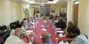 غنام تترأس اجتماع المجلس التنفيذي في المحافظة