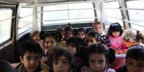 ضبط حافلة نقل طلاب بحمولة زائدة في الخليل