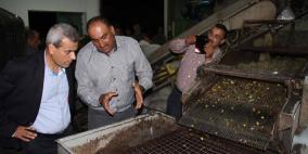 قلقيلية: المحافظ يتفقد معاصر الزيتون