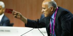 الرجوب يهدد باللجوء للمحكمة الرياضية لوقف الممارسات الاسرائيلية