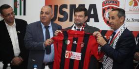 بعثة الأولمبي تزور اتحاد العاصمة وتحظى بحفاوة بالغة من روؤساء البلديات الجزائرية