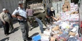 ضبط ثلاثة أطنان تبغ من مخلفات المصانع الإسرائيلية في نابلس