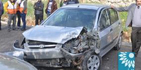 حادث سير على مفرق بزاريا و وقوع عدد من الأصابات