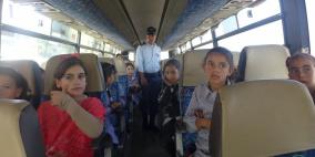 الشرطة تضبط حافلة نقل طلاب تجاوزت حمولتها 10 ركاب في جنين