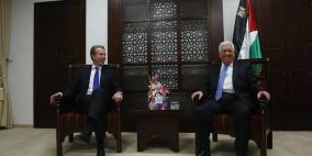 الرئيس يستقيل وزير خارجية النرويج في مقر المقاطعة في رام الله