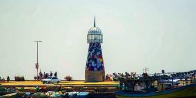 صور.. "منارة غزة" صرح فني يمتلكه العامة