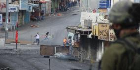 مواجهات باب الزاوية وسط الخليل