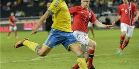 هاتريك إبراهيموفيتش يقود السويد للفوز على النرويج وديا