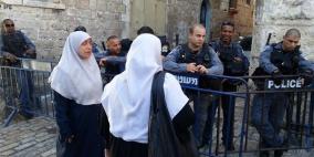 القدس: اعتقال ثلاث سيدات وشاب من الاقصى