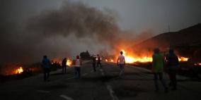 بالصور: إصابات في مواجهات مع الاحتلال على مدخل دوما