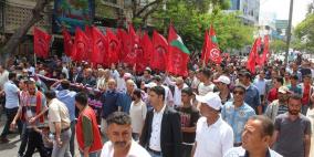 مسيرة ووقفة في تشريعي غزة مع الاسيرة النائب خالدة جرار