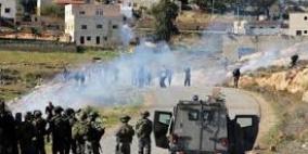 قوات الاحتلال تستخدم نوعا جديدا من الغاز خلال مواجهات عزون