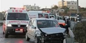 9 إصابات بينهما واحدة خطيره في حادثي سير جنوب جنين