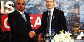 وزير التجارة والاستثمار البريطاني يزور مجموعة شركات نصّار للحجر والرخام