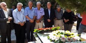 ممثلون عن الفصائل  يزورون ضريح الشهيدابو علي مصطفى في ذكرى  استشهادة