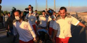 الصحة لـ"رايــة": 46 إصابة بينهم 6 مسعفين خلال مواجهات الجمعة بغزة