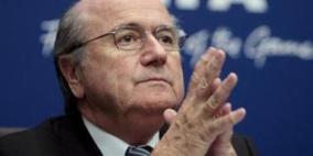 بلاتر يشعر بالأسى حيال الوضع في غزة