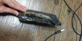 ضربة قاصمة لسامسونغ.. غالاكسي نوت 7 يحترق