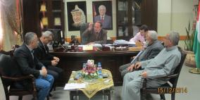 محافظ طولكرم يستقبل وفداً من سكان الحي الغربي في شويكة