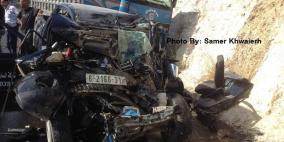 اصابتان في حادث سير  جنوب جنين