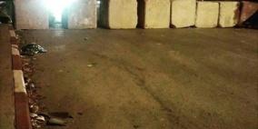 قوات الاحتلال تغلق بالمكعبات الإسمنتية المدخل الرئيس لقرية نعلين