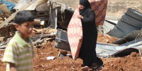 جرافات الأحتلال تهدم منازل لمواطنين  شرق رام الله