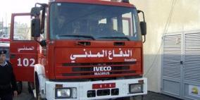حريق منزل في بلدة الظاهرية بالخليل