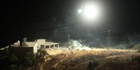 مواجهات في قرية سنجل تضامننا مع غزة